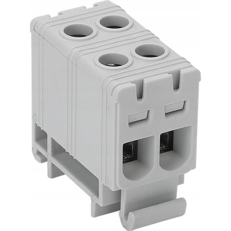 Sammelschienenverbinder grau 2 x 1,5 -16mm² 85A TRACON FLEAL-16/2 (1/3)