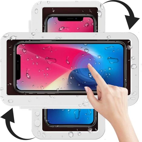 Support de téléphone de Douche Rotatif à 360° pour Salle de Bain étanche avec écran Tactile (1/5)