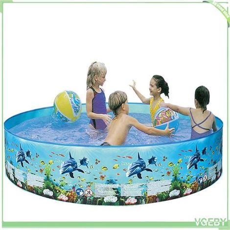 Piscine portable - FAFEICY - Modèle A - PVC - 122x25 cm - Portable pliable (1/5)