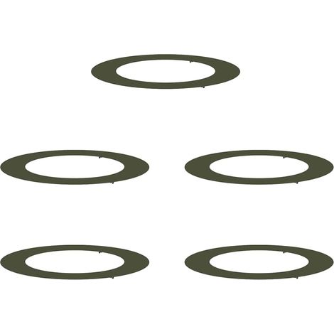 Maison Exclusive - geeignet für flache Baumringe 5 pcs Olivgrün Ø