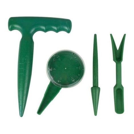 Lot de 4 - Mini jardin Outil de plantation à main Définit Poignée pistolet Plantoir, cadran Seed Semeur (1/5)