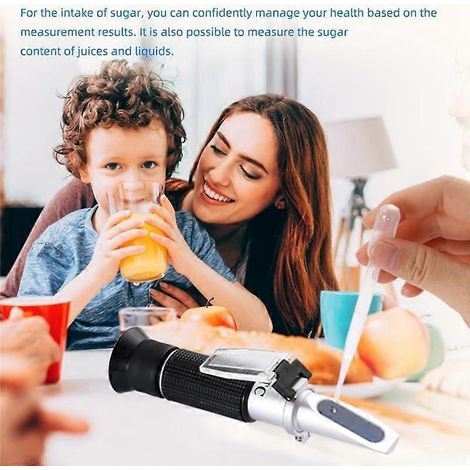 Réfractomètre Brix portable 0-90, instrument de mesure de la teneur en sucre pour soupes de fruits (1/4)