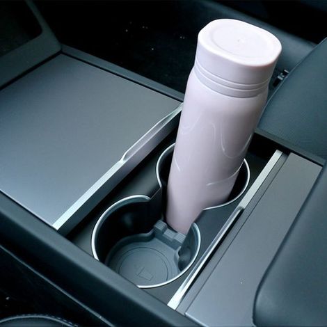 1 color: Gray Material: TPE Cup holder/cup mat Car interior accessory suitable for special applications. (1/4)