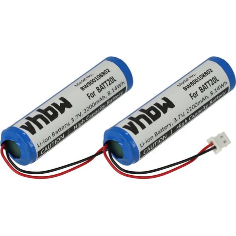 vhbw 2x Akku Ersatz für BATT20L für digital Radio (2200 mAh, 3,7 V, Li-Ion) (1/4)