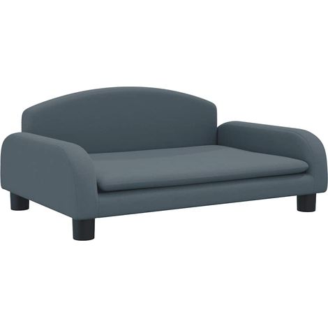 Lit pour chien gris foncé 70x45x30 cm tissu CFW86474 (1/5)