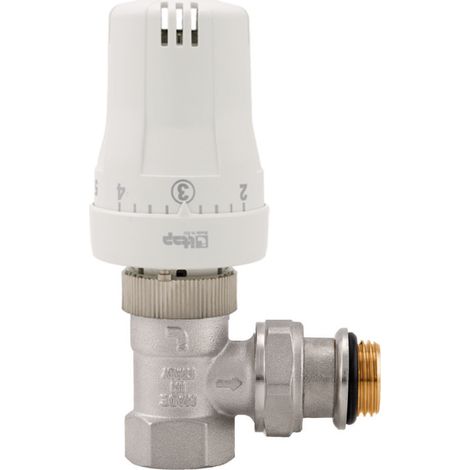 Schläfer 37021001 Valvola Termostatica Completa per Termosifoni, Termostatizzabile con Testina di Comando Termostatica per Radiatore Riscaldamento Termosifone Termoarredo 0-28 C (1/5)