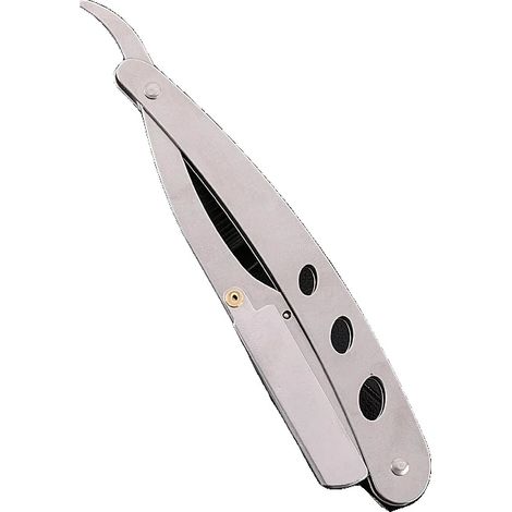 Maquinilla de afeitar manual con cuchillas reemplazables, color plata. (1/2)