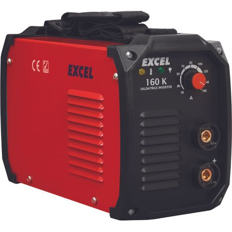 SALDATRICE ELETTRICA INVERTER 160K mm.310x200x140h. peso kg.4.3 EXCEL