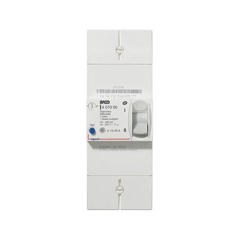 Legrand 401000 Interruptor automático EDF Différentiel 500 ma Instantáneo 2P 45A