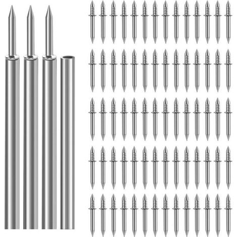 Lot de 400 clous invisibles double tête + vis invisibles – Pour plinthes, cadres de porte, meubles – Finition sans trou ni mastic – 4 outils spécialisés inclus (1/5)