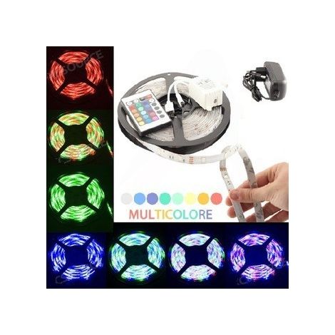 Guirlande multicolore lumières LED 5m - 300 72W RGB LED multicolore