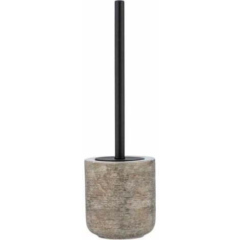 Wenko Fedio-Porta scopino per WC, Ceramica, Gold, 11.5 x 39.5 x 11.5 cm (1/5)