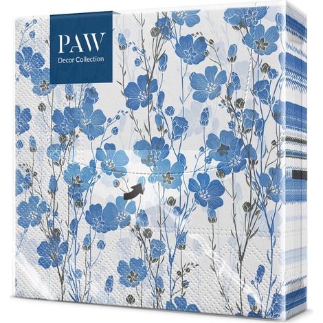 Serviette Papier 3 Plis (33 x 33 cm) Lot de 20 Serviette de Table Papier Idéal pour les Anniversaires, les Journées Portes Ouvertes, les Garden Parties (Flax Plants) (1/5)
