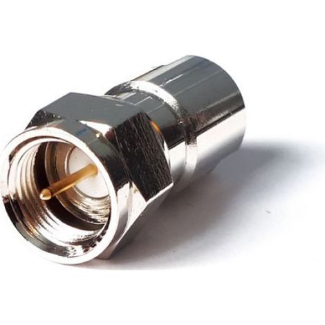 Adaptateur FME Mâle vers F Mâle - Connexion Antenne - Argent - 1 Pièce