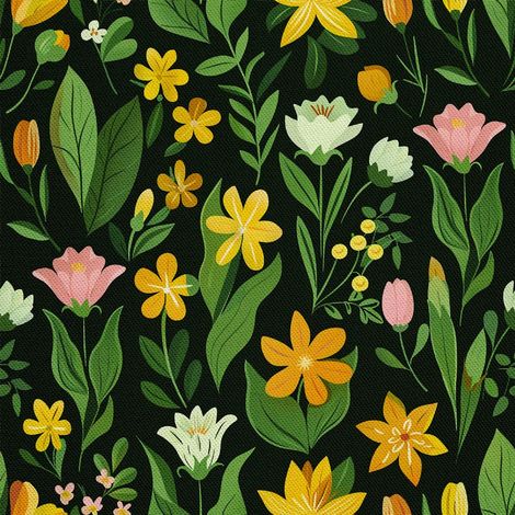 Tela decorativa para exteriores Oxford - Motivo primaveral I DX7525 (1/5)