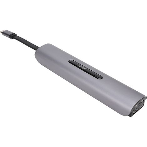 Station d'accueil 9 en 1 avec Interface Type-C vers HDMI VGA Femelle et Hub USB pour MacBook (THV901) (1/5)