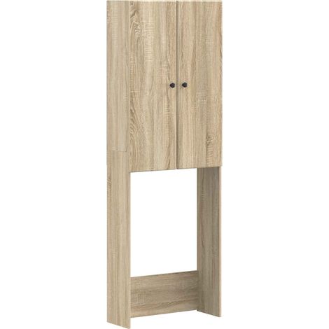 Toilettenschrank BREDA Sonoma-Eiche 66 x 25,5 x 190 cm vidaXL (1/5)