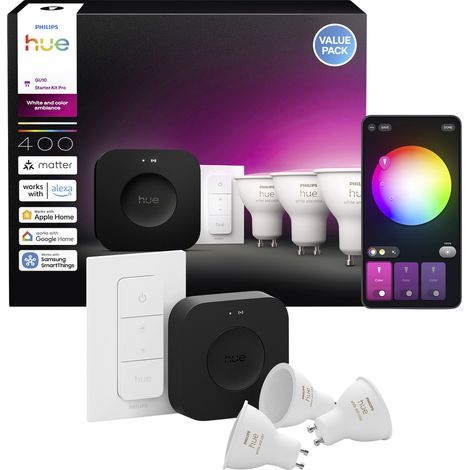 Philips LED-Leuchtmittel, LED-Dimmer 929003666513 EEK: E (A - G) Hue White & Col. Amb. GU10 GU10 4. (1/5)