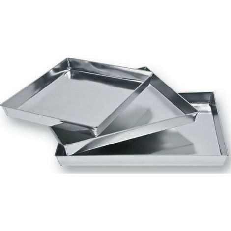 TEGLIA RETTANGOLARE STAGNO PER DOLCI CUCINA PIZZE FOCACCE 32X28X H 4,5 (00349)
