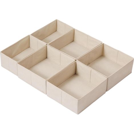 Schubladen Organizer 6er Set Beige für Pax Schrank 75x58 (1/5)