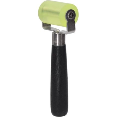 Irovami Tapetenrolle aus Gummi – Holzgriff, 5 x 3,5 cm – Ideal für Teppiche und Audioinstallationen (1/5)