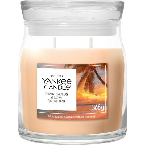 Candela Media Signature Pink Sands Glow 368g Rosa Yankee Candle