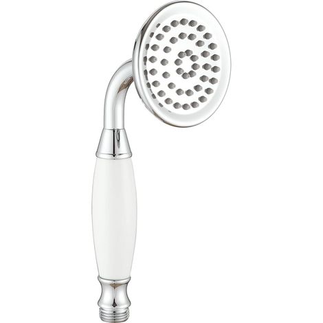 Pommeau de douche à main traditionnel en laiton céramique 7,6 cm (1/5)