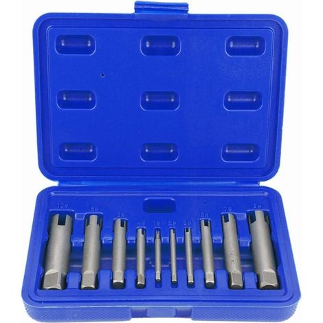 Extracteur de tarauds cassés en acier trempé – Lot de 4 embouts à vis inversée pour dégager vis et tarauds endommagés (1/5)
