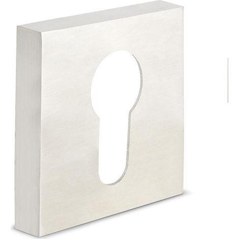 bocallave aluminio yale c cuadrado 51x51 niquel cepillado, negro mate acabado niquel cepilla acabado niquel cepilla
