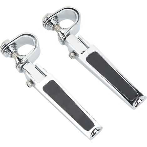 Paar universelle U-förmige Fußpedale für Roadster-Motorräder, Fußrasten mit Montagehalterung für 1-1/4-Zoll-Motorschutzbügel, 2-teiliges Set. (1/5)