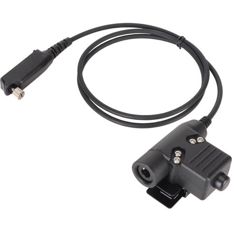 Adaptateur PTT U94 pour talkie-walkie Sepura STP8000, STP8030, STP8035 et STP8038 (câble de connexion pour casque). (1/5)