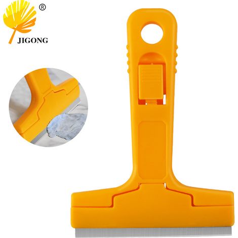 Grattoir de nettoyage multifonctionnel à installation rapide pour enlever l'adhésif, le coulis et les carreaux de verre et de céramique de finition un outil pour le nettoyage et l'entretien initiaux. (1/5)