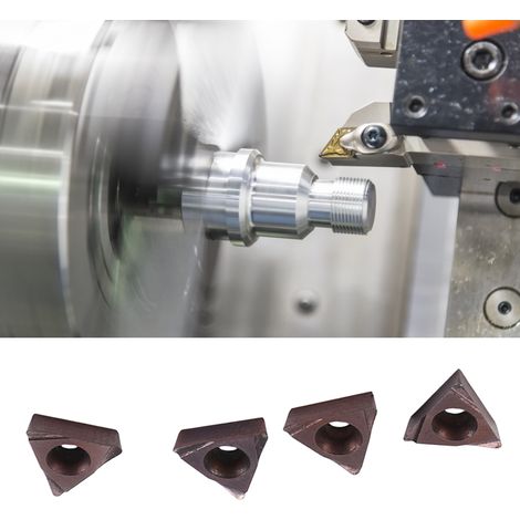 4 Stück 0802C Anfaskopf für pneumatische Anfasmaschine, Wendeschneidplatten-Anfaskopf, Anfaskopf für Drehmaschinen, Anfaskopf für die maschinelle Bearbeitung (1/5)