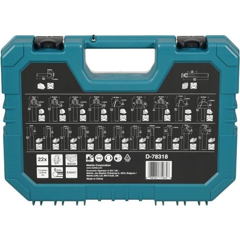 Makita Brocas universales 22 piezas diámetro 6 mm metálicas (1/3)