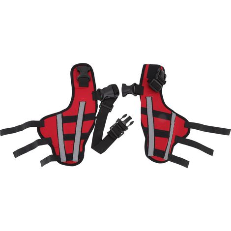 Attelle de jambe de chien élastique sûre antichoc genouillères pour animaux de compagnie avec bandes réfléchissantes pour animaux de compagnie et chiens S (1/5)