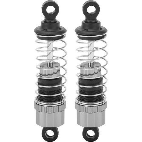 2 piezas de amortiguadores RC rellenos de aceite, piezas de mejora para amortiguadores de coche RC 1/16 rellenos de aceite (1/5)