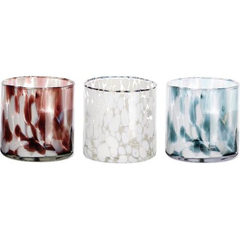 1 Pezzo Vaso in Vetro Decorativo Shay Colorato 10 x 11 cm 3 Colori (1/2)