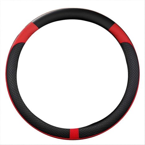 Housse de volant universelle en cuir PU pour voiture, 38 cm, accessoires intérieurs de voiture (1/5)