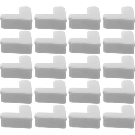 20 pièces Protège-Angles Silicone Coloré Sécurité Garçon Fille Protection Bureau Table Coin Gris