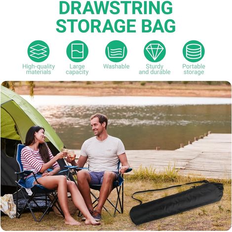 Housse de Parasol de Plage 145cm, Housse pour Parasol avec Poignée Résistante, Robuste Tissu Oxford de Protection, pour Parapluie de Plage, Accessoires de Voyage, Sports et Fitness(Noir)