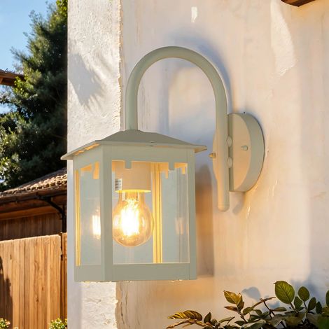Außenwandlampe Creme