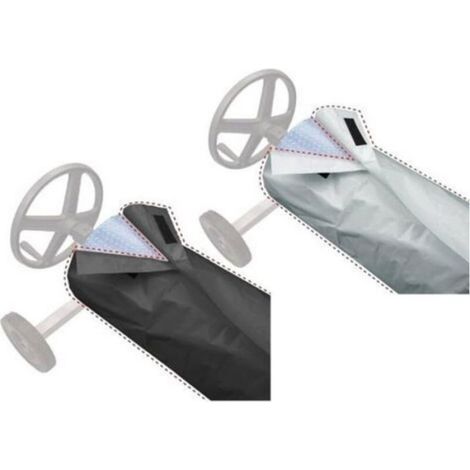 Bache Solaire Piscine - 490 x 96 cm - Impermeable - Pour Enrouleur - Gris (1/5)