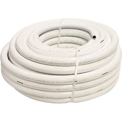 Nicoll – Tube multicouche pré-isolé Ø32mm – Isolant 10mm – Longueur 25m – Conductivité thermique 0.004 W/(m.K) – Anti-corrosion