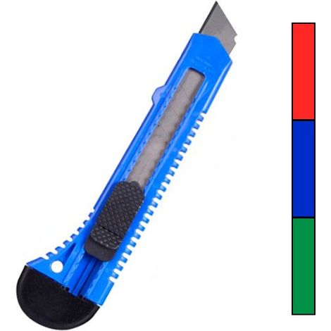 Cuter 18mm Preciso Retract. Bloqueo Seguridad Ergonomico (1/2)