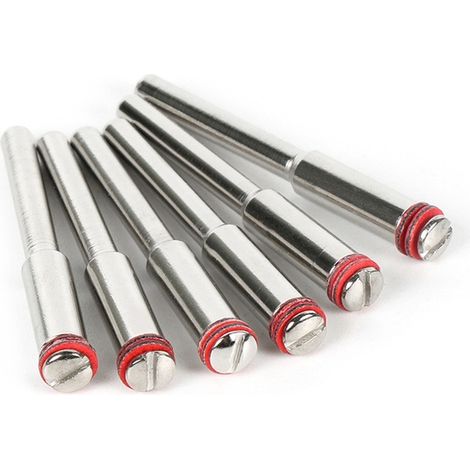 Set di 10 accessori per impugnatura di utensili rotanti, impugnatura del mandrino da 1/8" per punta da trapano con disco da taglio lucidato e gambo da 3 mm (1/5)