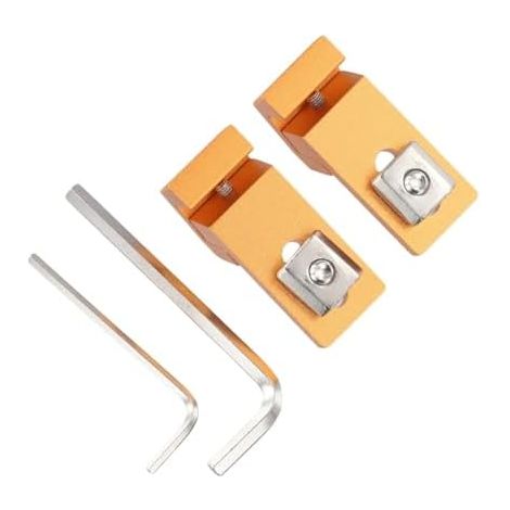 CNC Bornes latérales avec rainure en T pour fraiseuses, ensemble de plaques de pression en aluminium avec écrous M6, dispositif de serrage compact pour bois et plastique, routeur CNC3018 et graveur (1/5)