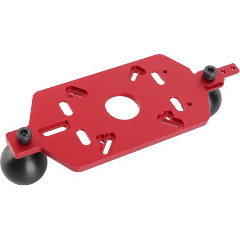 Plaque de semelle guide routeur universelle en alliage d'aluminium avec 2 poignées pour bois chanfreinage fraisage rainurage (1/5)