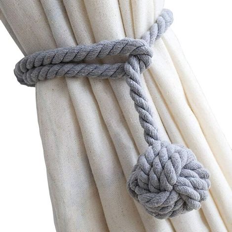 Paquet de 2 embrasses pour Rideaux et Stores, Porte-Rideau à la Mode, Bandes de Rideaux décoratifs Clips Boucle de Rideau, Les Porte-Rideaux Les Plus Pratiques (1/5)