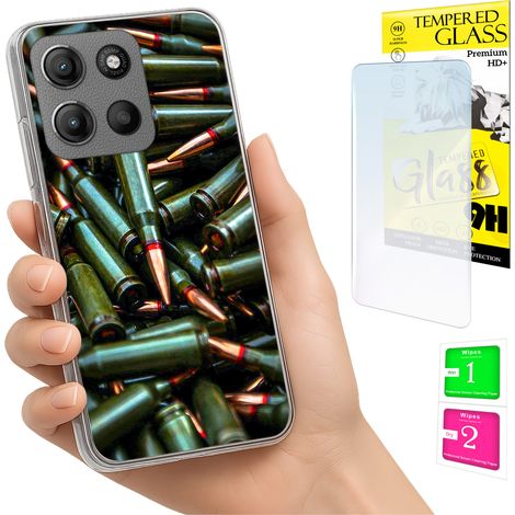 Funda para Motorola Moto G15 / G15 Power, carcasa trasera + cristal (1/5)