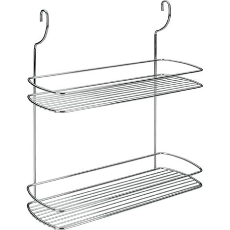 mensola 2 piani cromato lonardo cm. 35x13x41 (1/2)
